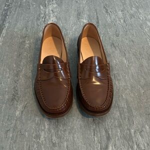 J. Crew Winona penny loafers in spazzolato leather, Size 8